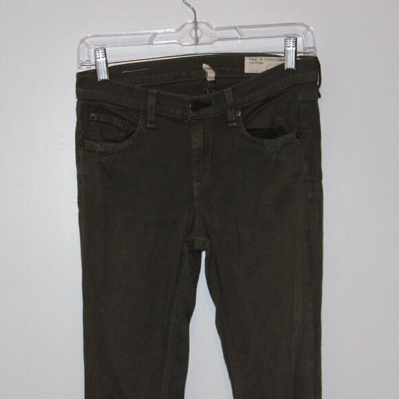 rag & bone  Skinny Jeans in Green Army  Women's Size 26 - Picture 3 of 13